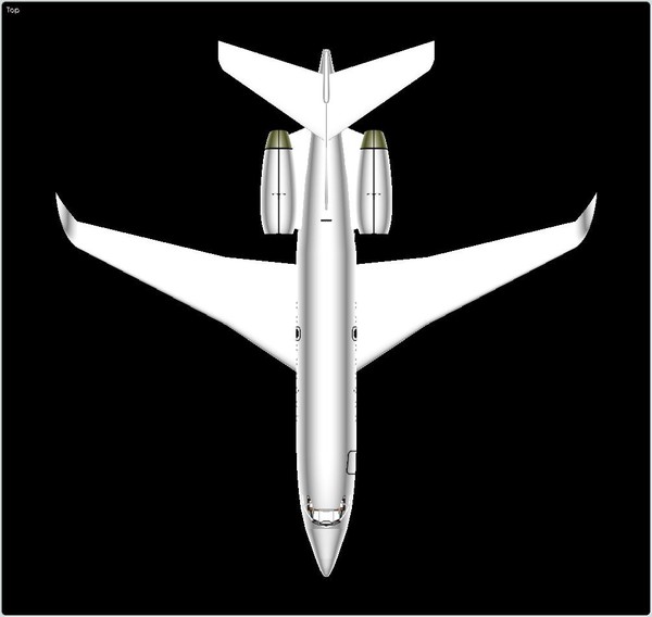 3d falcon 2000s business jet - Falcon 2000S Business Jet Solid Assembly Model by RodgerSaintJohn